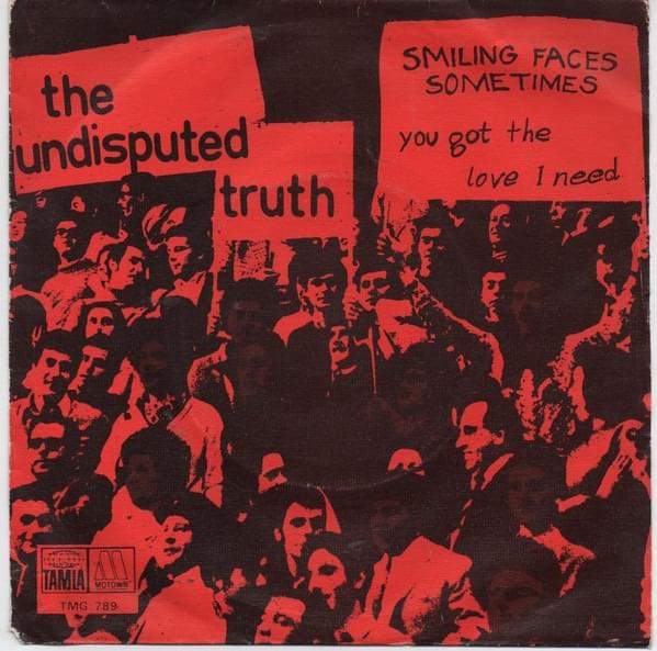 Album cover art for "Smiling Faces Sometimes" by The Undisputed Truth