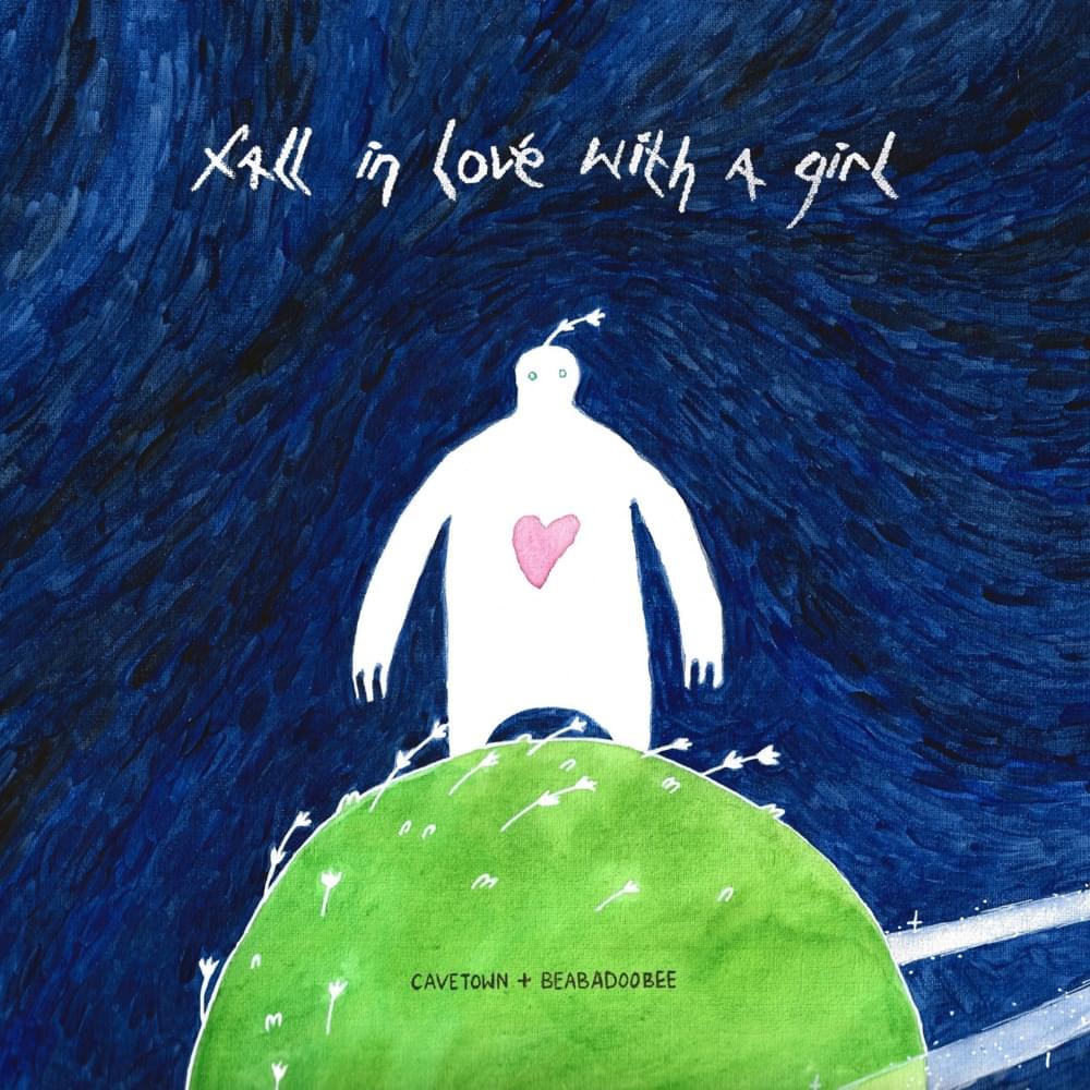 Album cover art for "fall in love with a girl" by Cavetown & beabadoobee