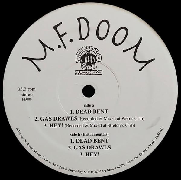 Album cover art for "Hey! (Original 12″ Version)" by MF DOOM