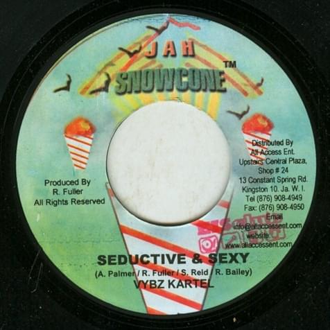 Album cover art for "Seductive & Sexy" by Vybz Kartel