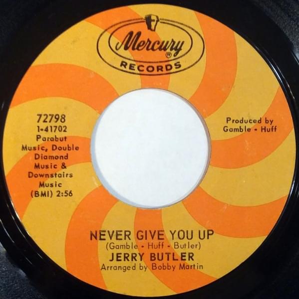 Album cover art for "Never Give You Up" by Madlib
