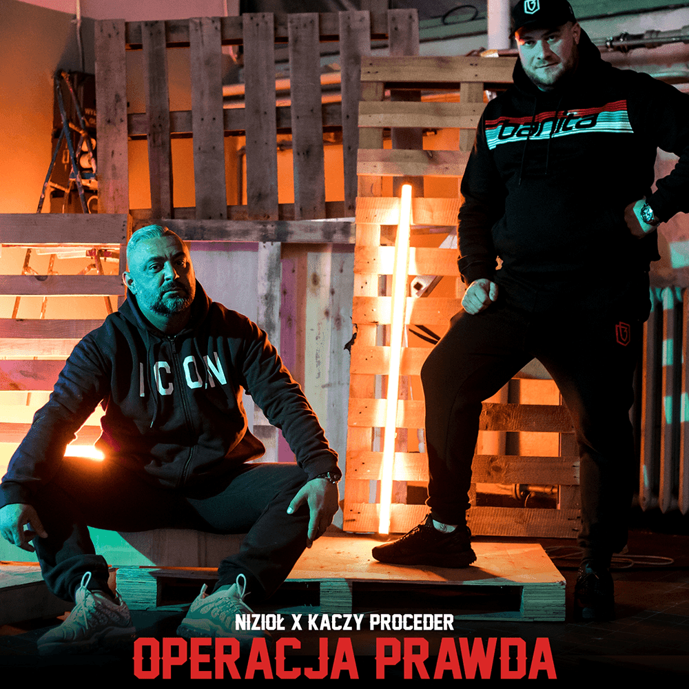 Album cover art for "Operacja prawda 2" by Kaczy & Nizioł
