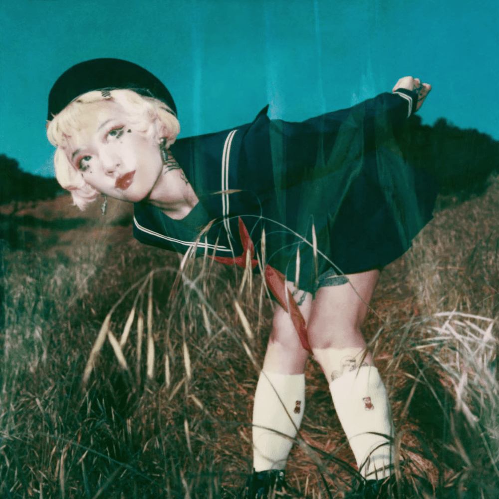 Album cover art for "Blue Butterfly" by yeule