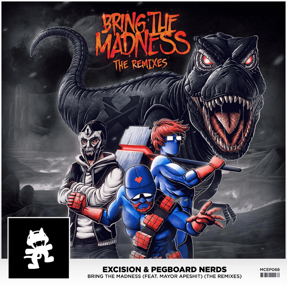 Album cover art for "Bring The Madness (Erotic Cafe Remix)" by Excision & Mayor Apeshit