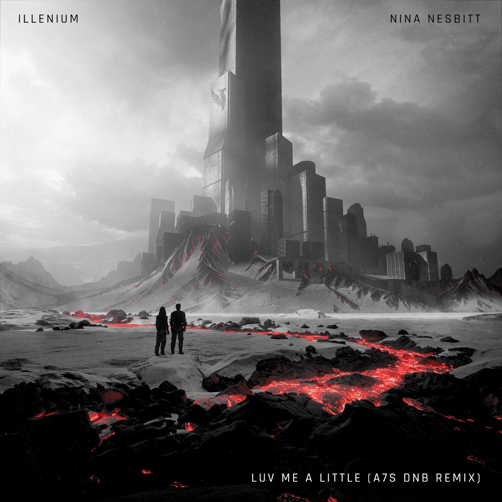 Album cover art for "Luv Me A Little (A7S DnB Remix)" by ILLENIUM & Nina Nesbitt