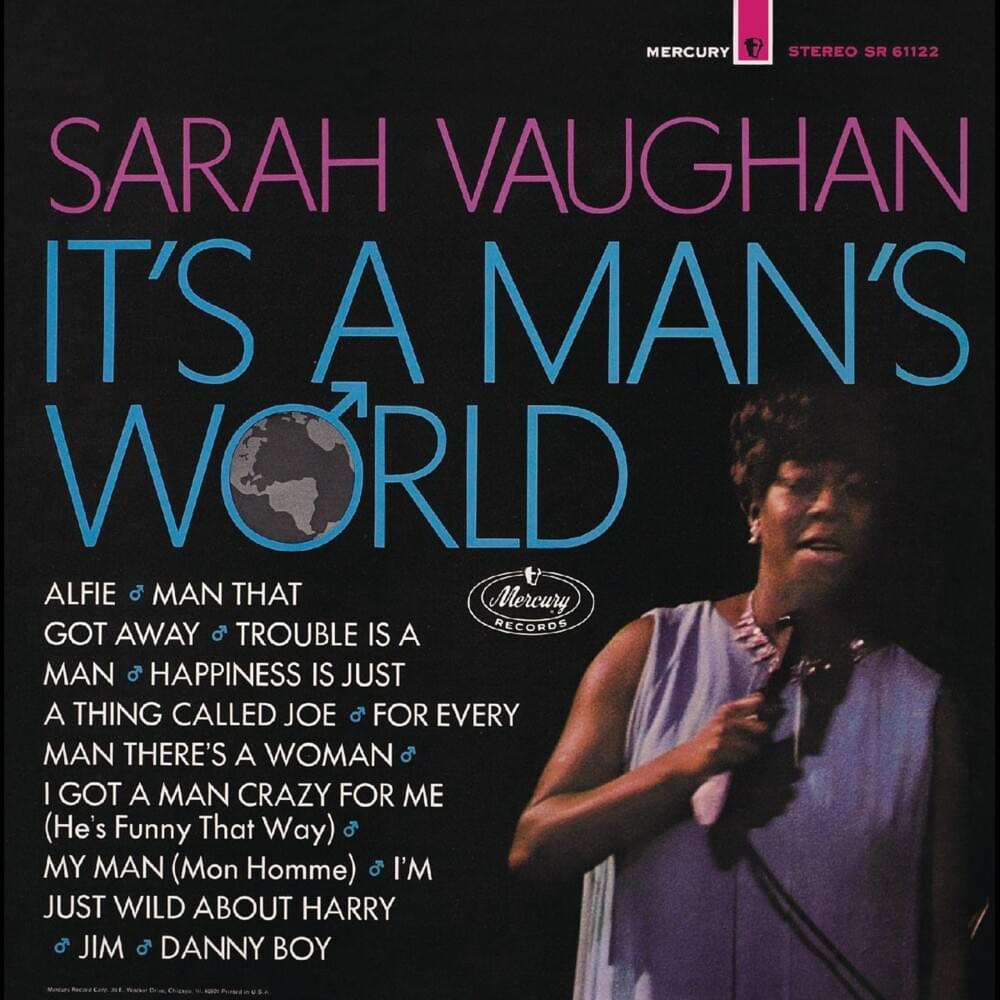 Album cover art for "Trouble Is a Man" by Sarah Vaughan