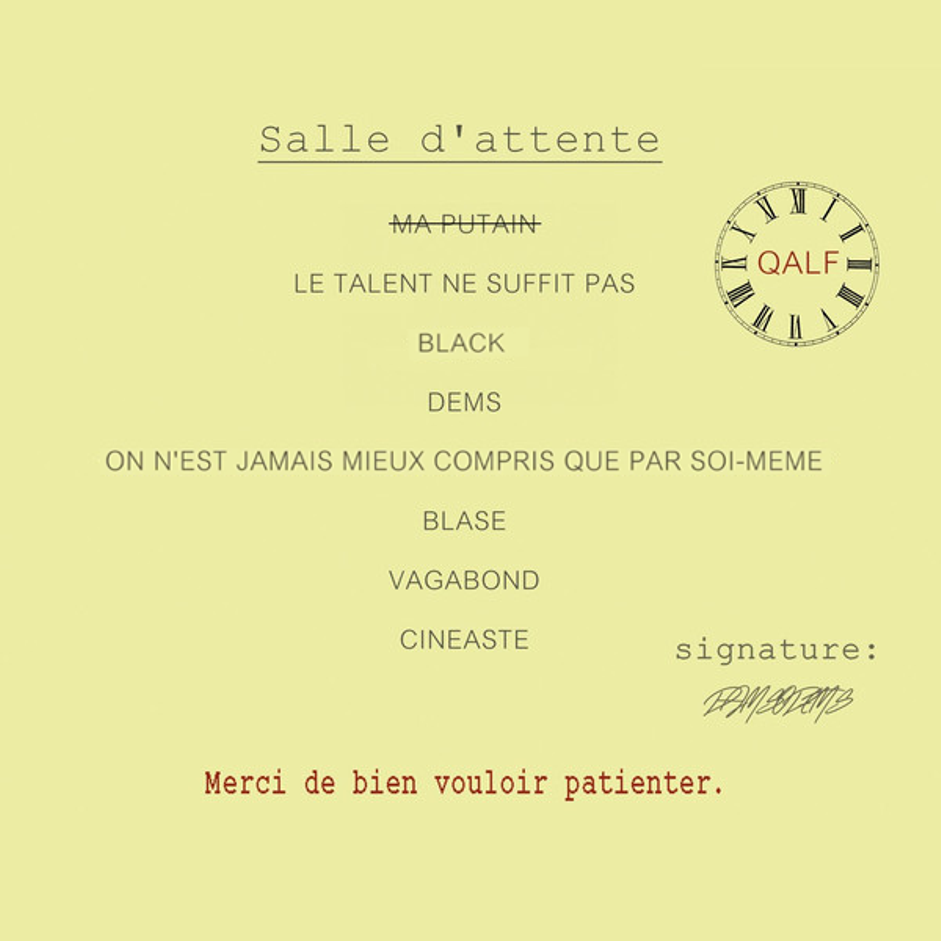 Album cover art for "LE TALENT NE SUFFIT PAS" by Damso