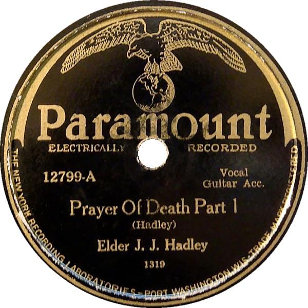 Album cover art for "Prayer of Death Part I" by Charley Patton
