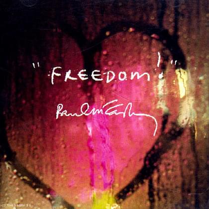 Album cover art for "Freedom" by Paul McCartney