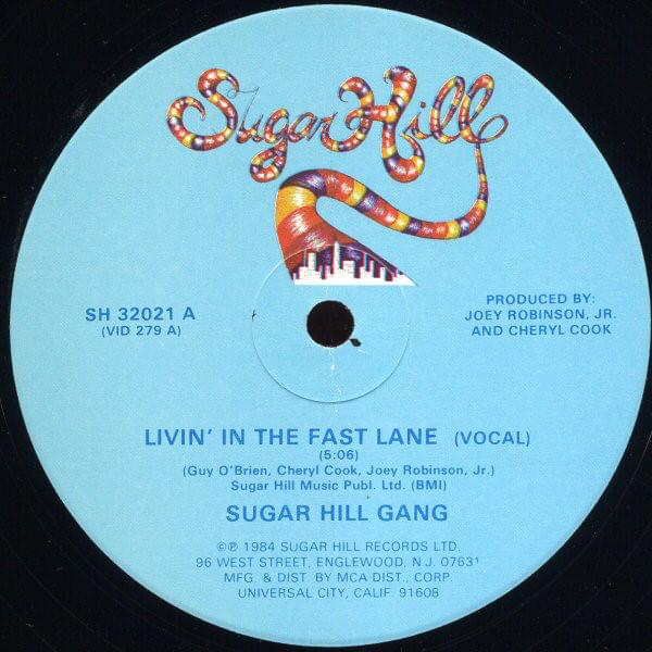 Album cover art for "Fast Lane" by Sugarhill Gang