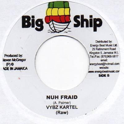 Album cover art for "Nuh Fraid" by Vybz Kartel
