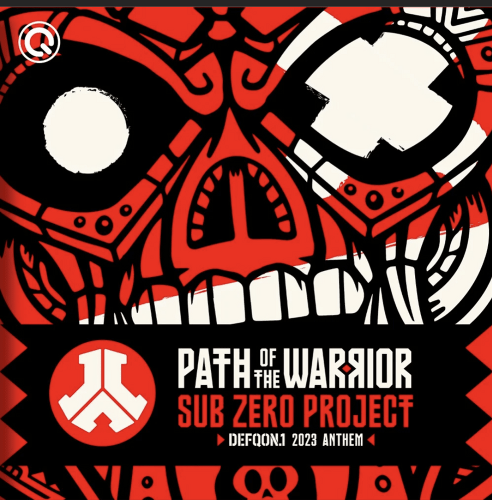 Album cover art for "Path Of The Warrior (Defqon.1 2023 Anthem)" by Sub Zero Project
