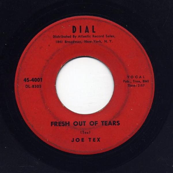 Album cover art for "Fresh Out Of Tears" by Joe Tex