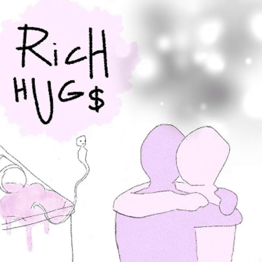 Album cover art for "Rich Hugs" by $amaad