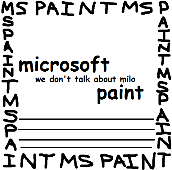 Album cover art for "microsoft paint" by ghostholding