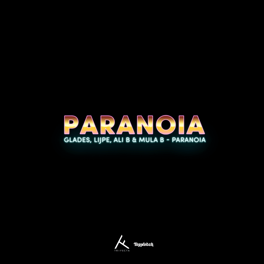 Album cover art for "Paranoia" by Glades (NLD) & Lijpe
