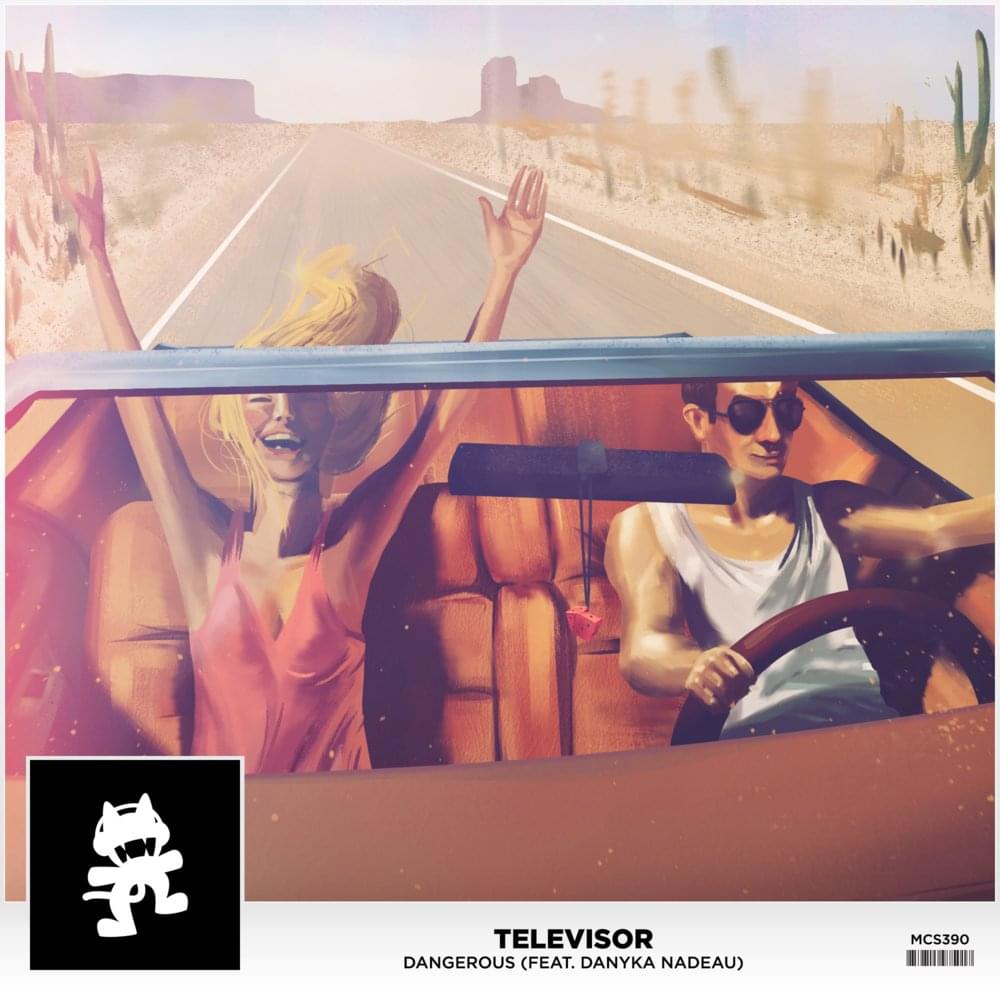 Album cover art for "Dangerous" by Televisor & Danyka Nadeau