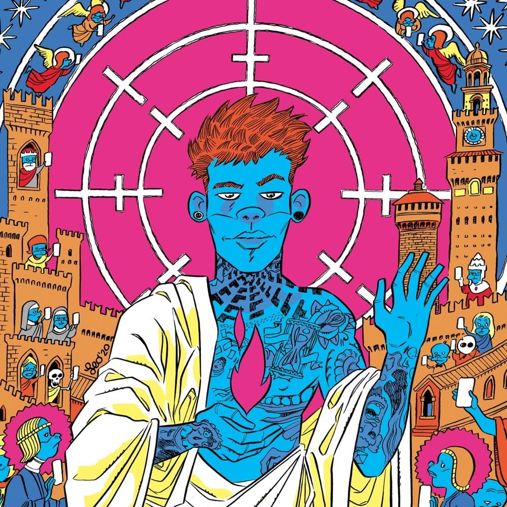 Album cover art for "PROBLEMI CON TUTTI (GIUDA)" by Fedez