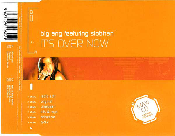 Album cover art for "It’s Over Now" by Big Ang & Siobhan