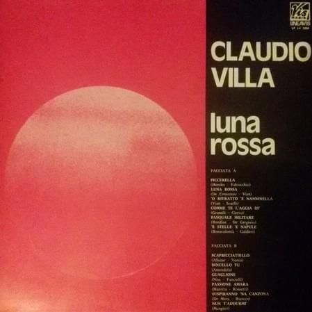 Album cover art for "Guaglione" by Claudio Villa