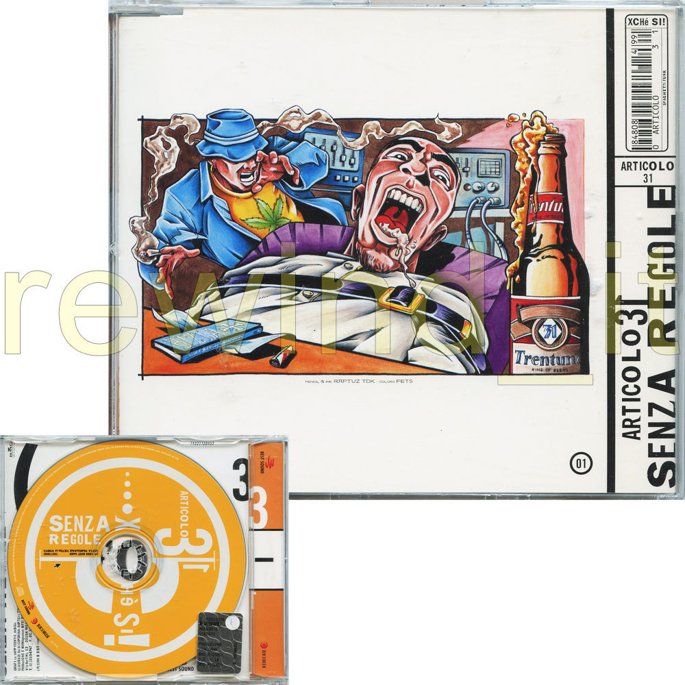Album cover art for "Senza regole" by Articolo 31 & Bengi