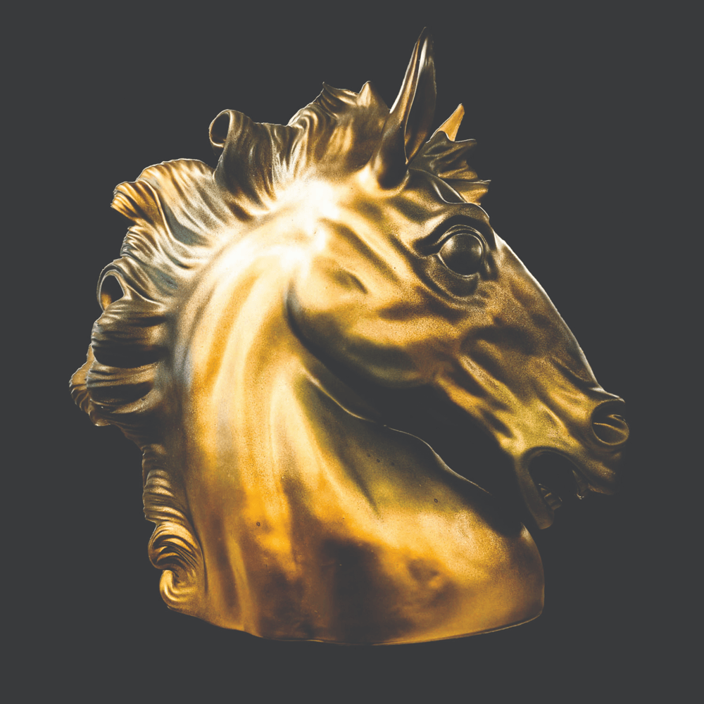 Album cover art for "Päätön Hevönen" by Huge L (FIN)