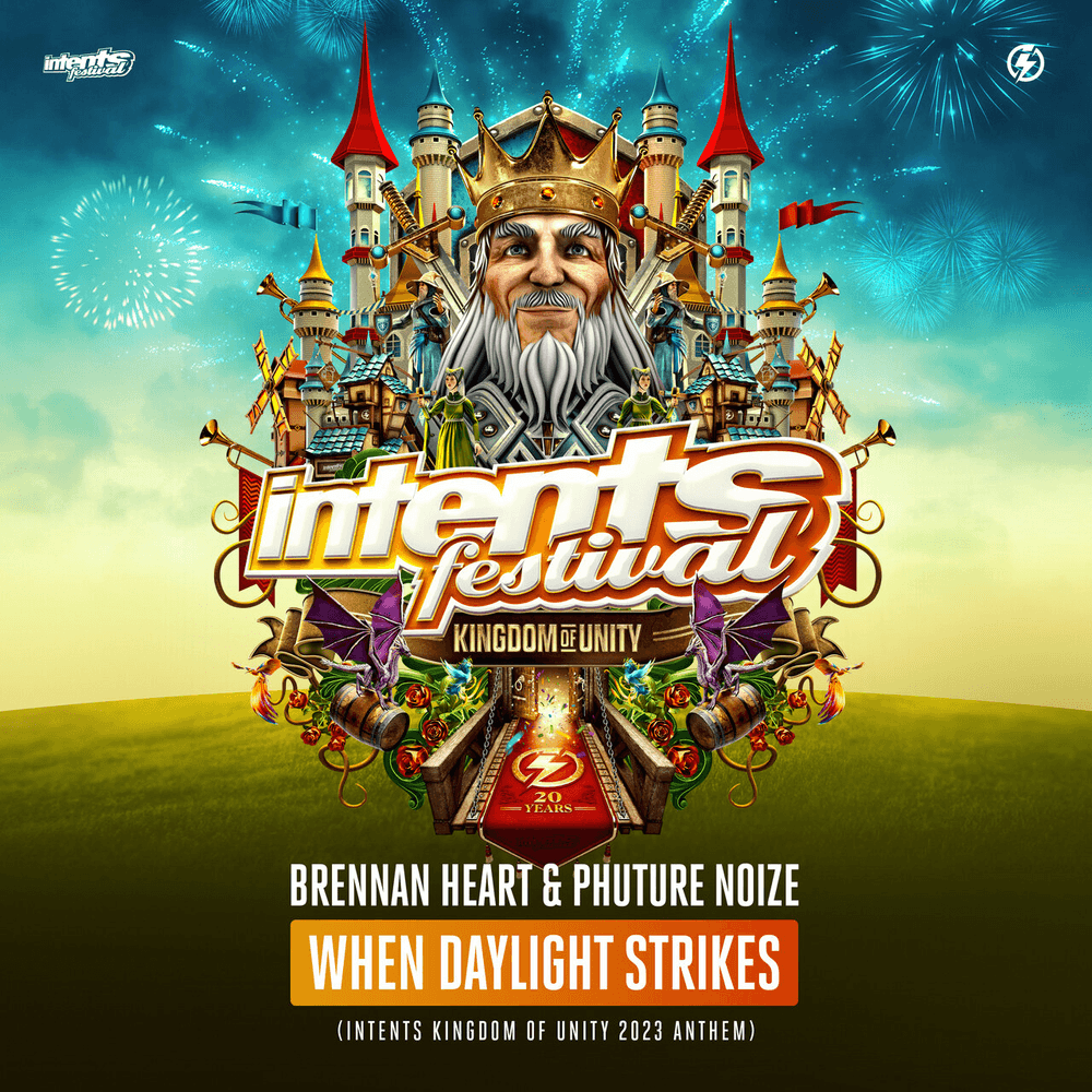 Album cover art for "When Daylight Strikes (Intents Kingdom Of Unity 2023 Anthem)" by Brennan Heart & PRISKA (NLD) & Max P (NLD)