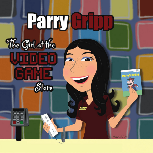 Album cover art for "The Girl at the Videogame Store" by Parry Gripp