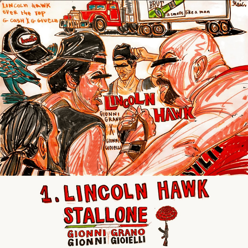 Album cover art for "Lincoln Hawk" by Gionni Grano