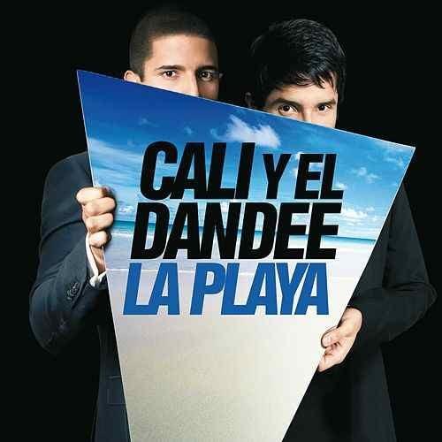 Album cover art for "La Playa" by Cali y El Dandee & Natalia Bautista