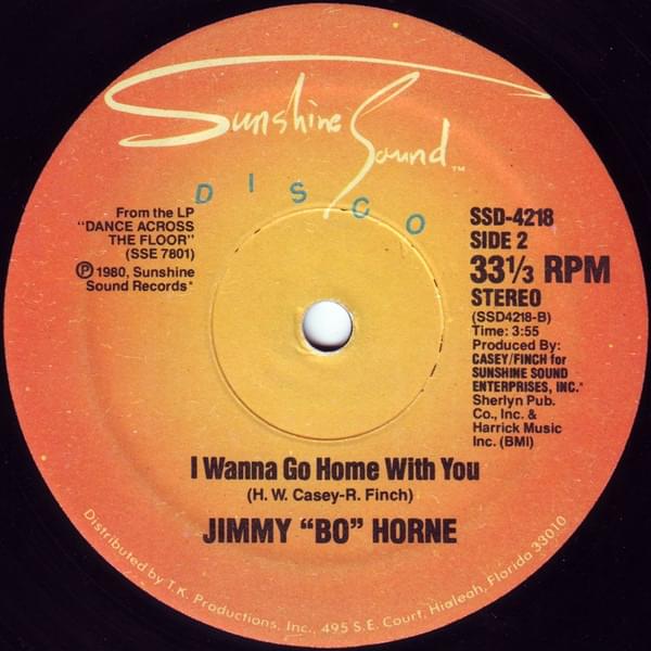 Album cover art for "I Wanna Go Home with You" by Jimmy “Bo” Horne