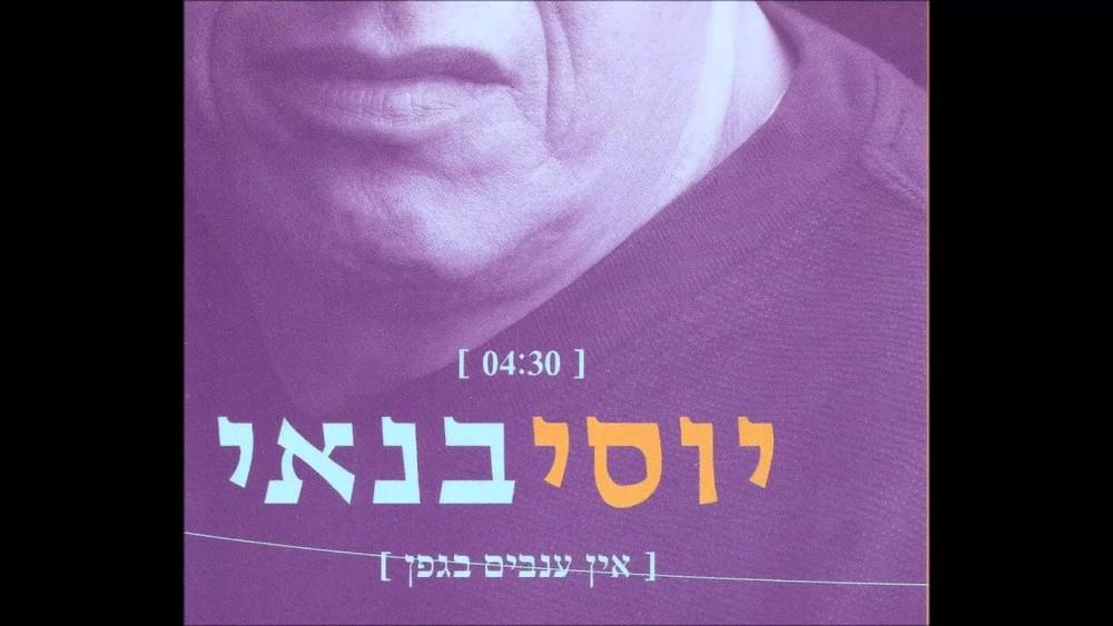 Album cover art for "En Anavim Bagefen - אין ענבים בגפן" by Yossi Banai - יוסי בנאי