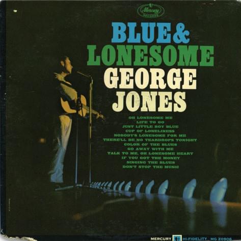Album cover art for "Color of the Blues" by George Jones