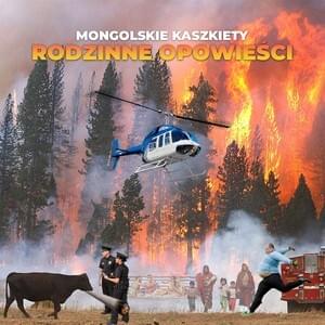 Album cover art for "Trzęś Te Pufe" by Mongolskie Kaszkiety