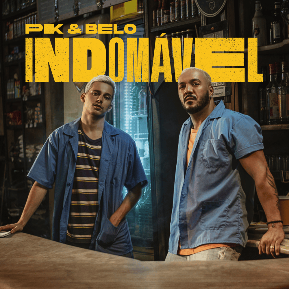 Album cover art for "Indomável" by PK & Belo