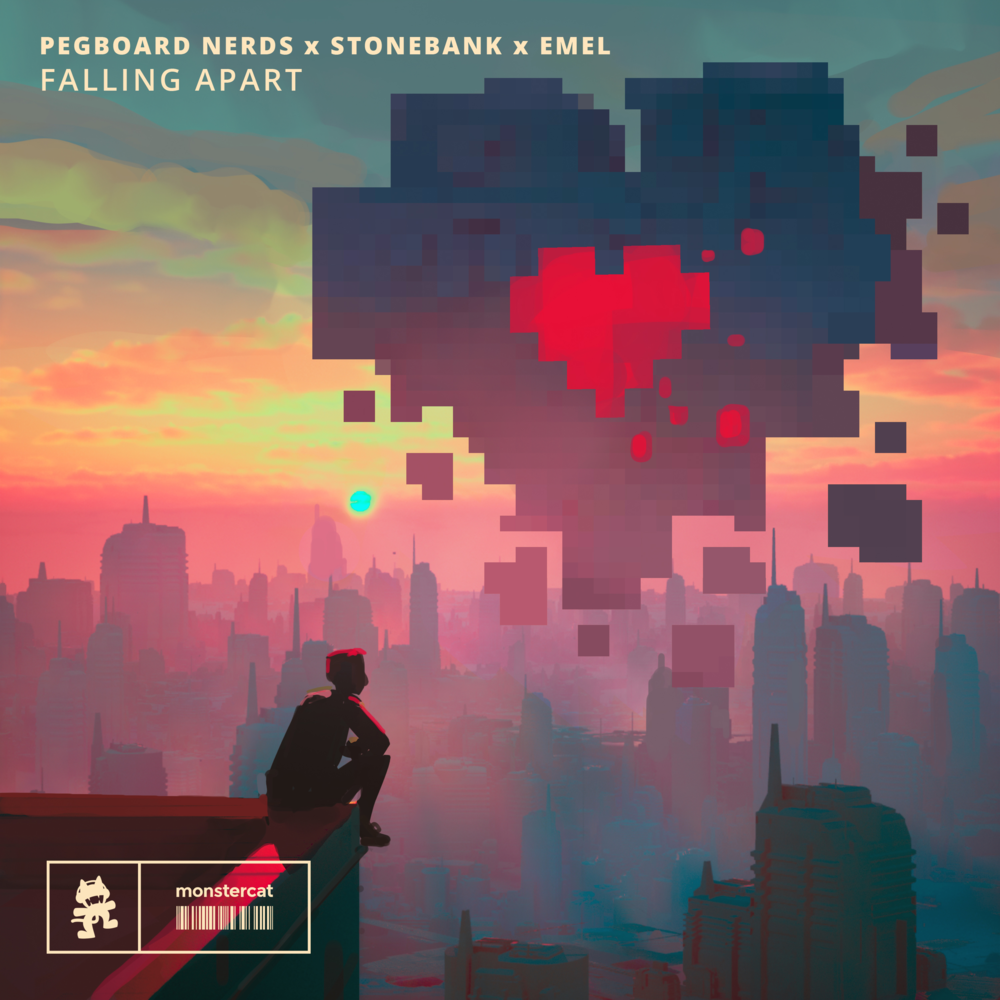 Album cover art for "Falling Apart" by Pegboard Nerds