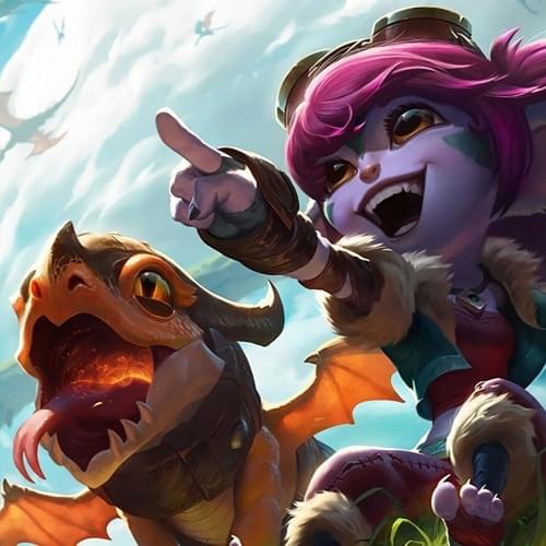 Album cover art for "Dragon Trainer Tristana" by League of Legends