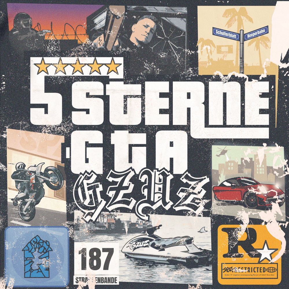 Album cover art for "5 Sterne GTA" by Gzuz