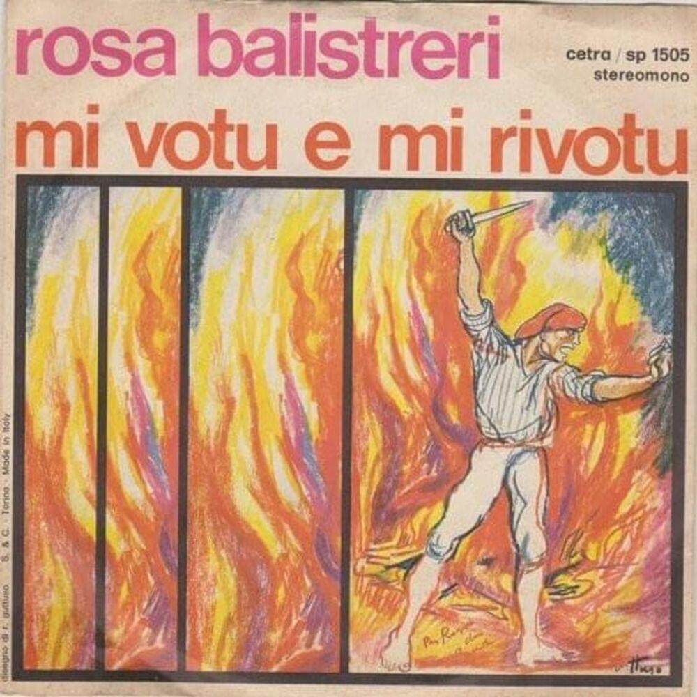 Album cover art for "Mi votu e mi rivotu (canto d’amore)" by Rosa Balistreri