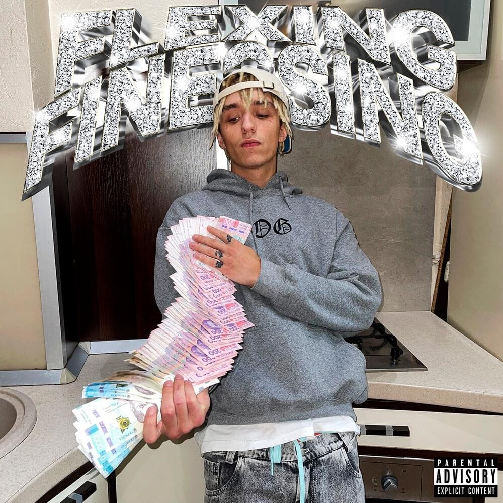 Album cover art for "FLEXING FINESSING" by LIL MORTY
