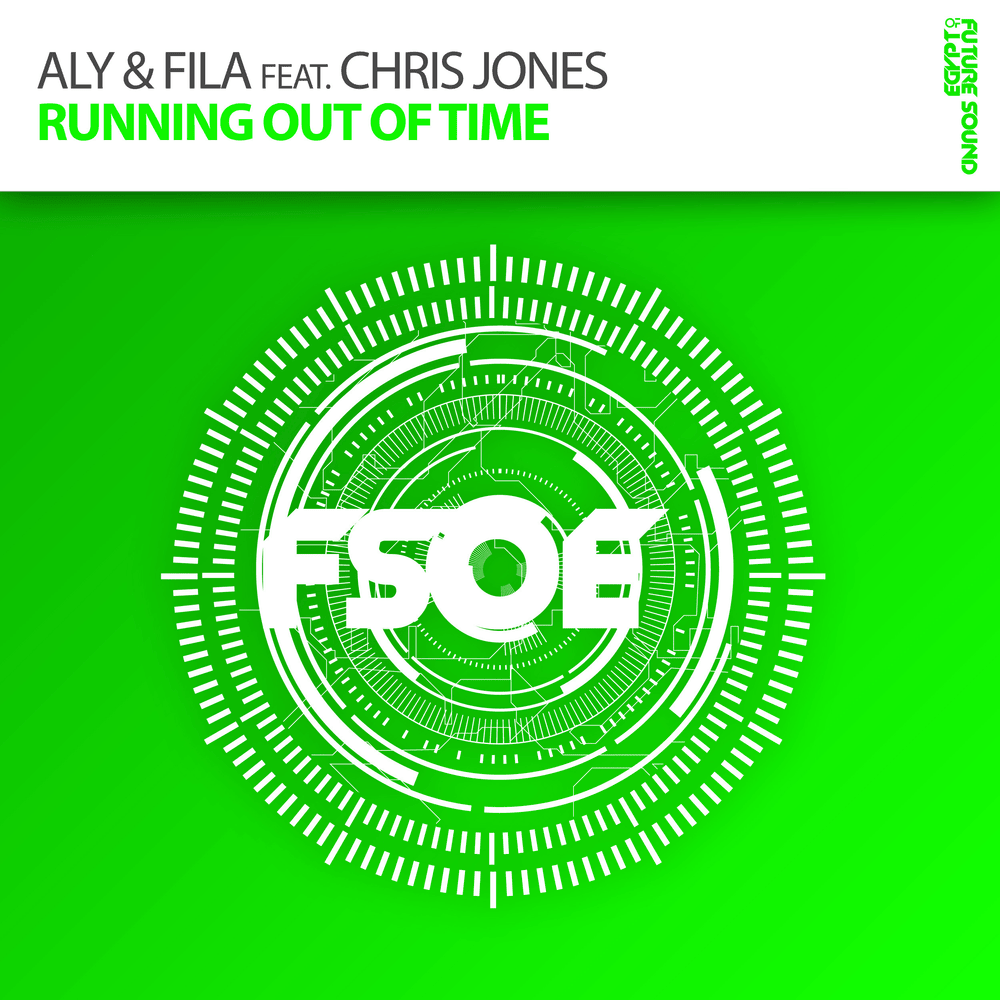 Album cover art for "Running Out of Time" by Aly & Fila & Chris Jones (UK)