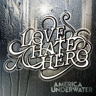 Album cover art for "America Underwater" by Lovehatehero