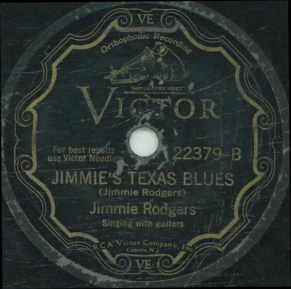 Album cover art for "Jimmie’s Texas Blues" by Jimmie Rodgers