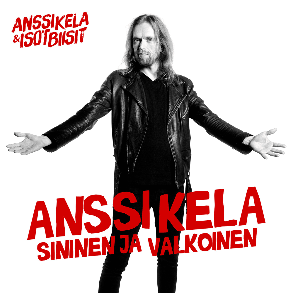 Album cover art for "Sininen ja valkoinen" by Anssi Kela