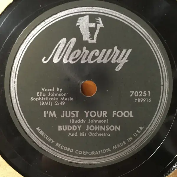 Album cover art for "I’m Just Your Fool" by Buddy Johnson & Ella Johnson