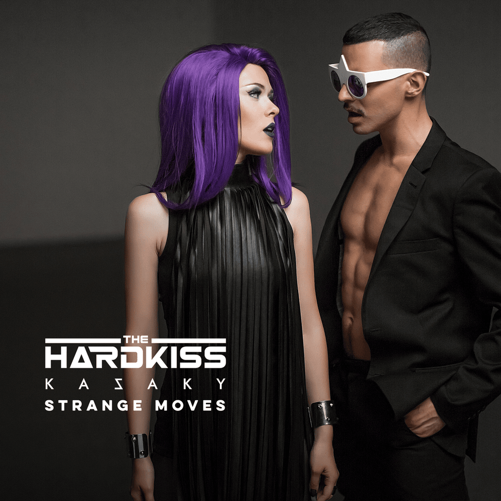 Album cover art for "Strange Moves" by THE HARDKISS & Kazaky