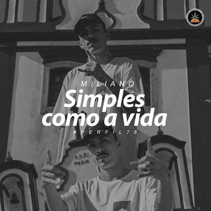 Album cover art for "Simples Como a Vida" by Miliano (BRA)