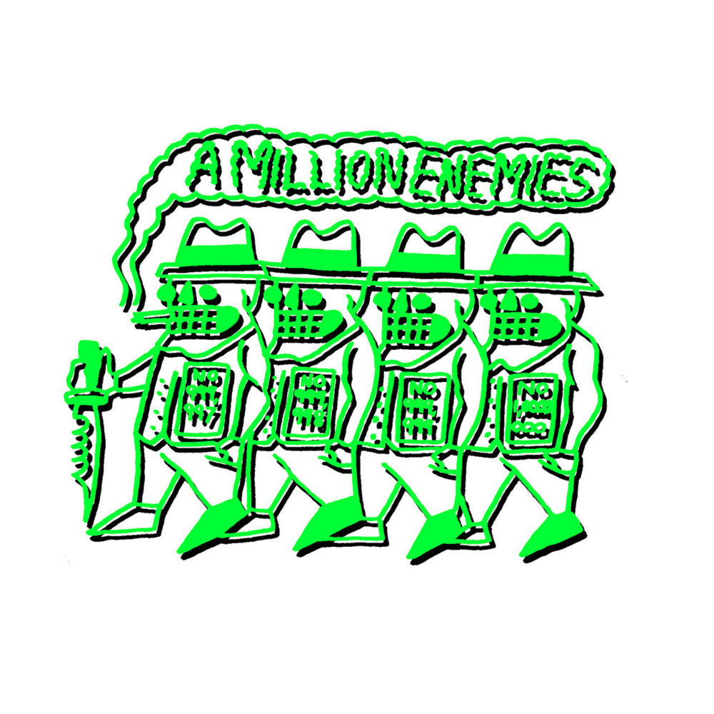 Album cover art for "Million Enemies" by Wavves