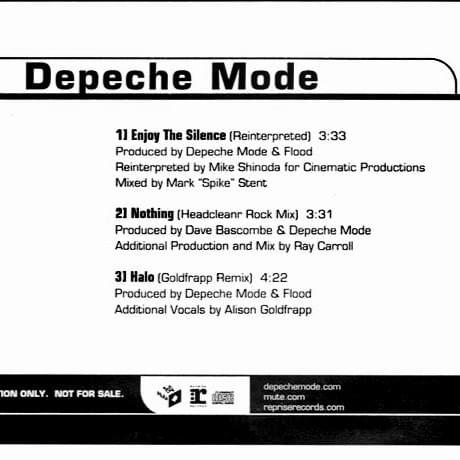 Album cover art for "Nothing [Rock Mix]" by Depeche Mode