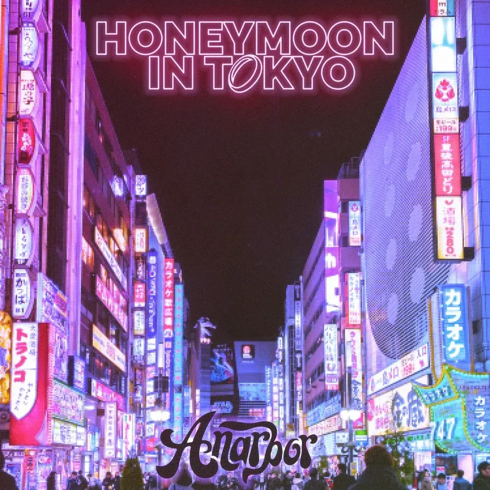 Album cover art for "Honeymoon in Tokyo" by Anarbor